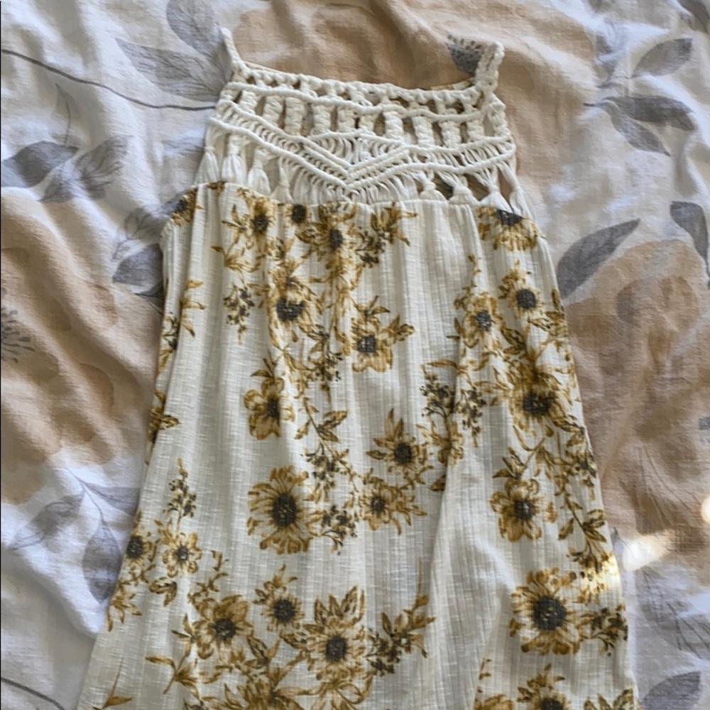 Sunflower Print Maurices Tank Top